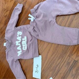 SHEIN Kids 'Mama's Girl' Sweatshirt and Joggers Set - Lavender